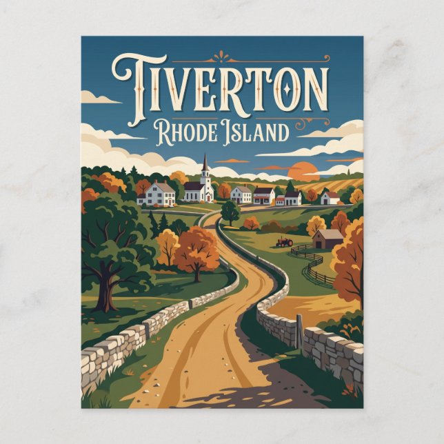 Postal Tiverton Four Corners Rhode Island (Anverso)