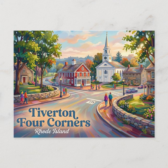 Postal Tiverton Four Corners Rhode Island (Anverso)
