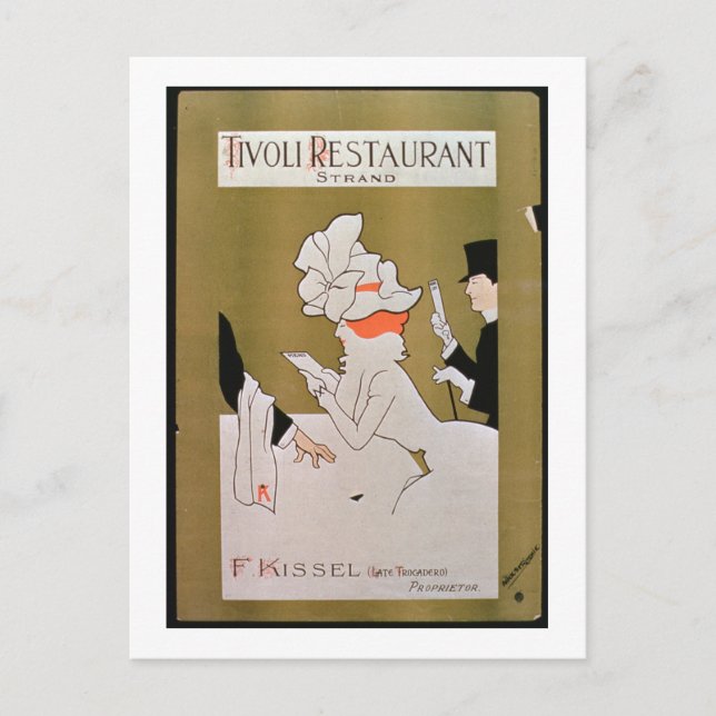 Postal Tivoli Restaurant, Strand, Londres (color litho) (Anverso)