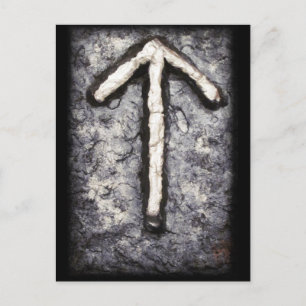 Postal Tiwaz Rune - Símbolo nórdico