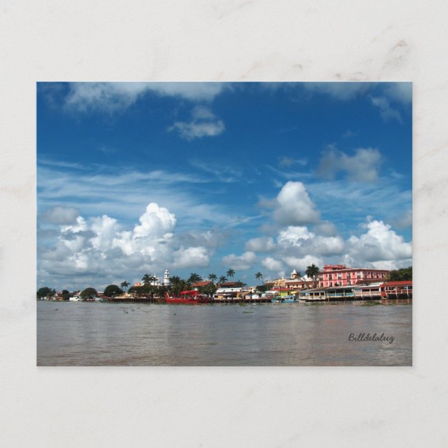 Postal Tlacotalpan del Río Papaloapan (Anverso)