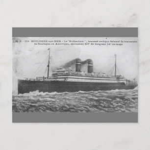 Postal Tliner oceánico Rotterdam 1910