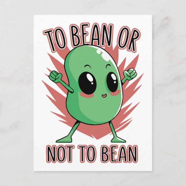 Postal To bean or not to bean (Anverso)