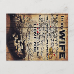 Postal To My Wife Design Best Anniversary Gift