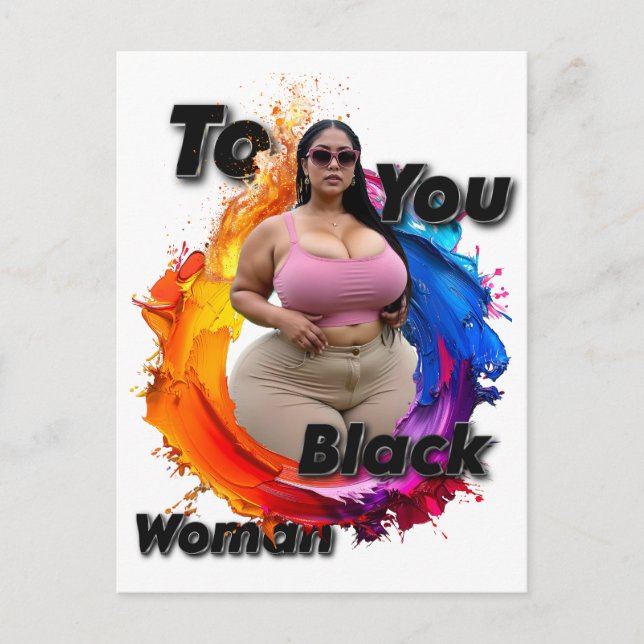Postal To You Black Woman (Anverso)