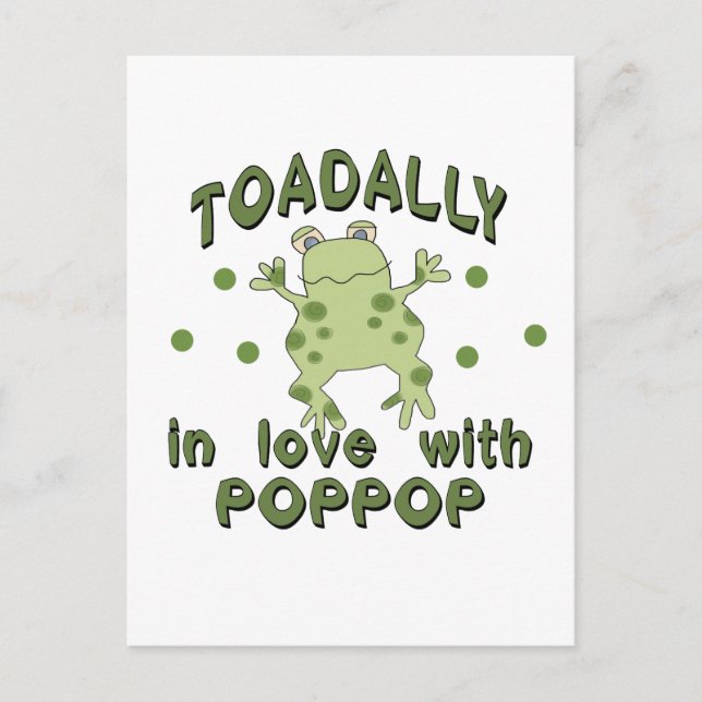 Postal TOADALLY Love PopPop Frog (Anverso)