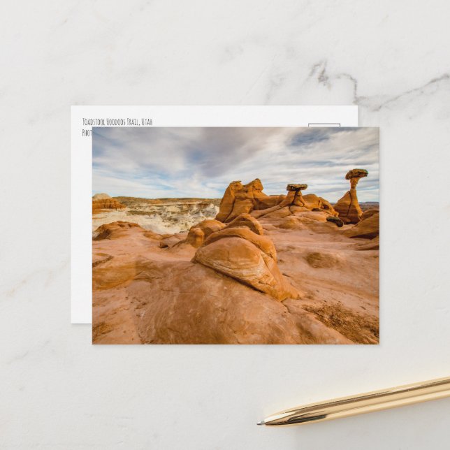 Postal Toadstool Hoodoos Utah (Anverso/Reverso In Situ)