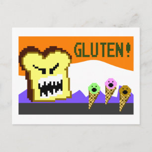 Postal Toast, La Amenaza Gluten: Estilo de 8 bits