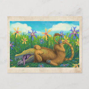 Postal Toby In The Flowers - Postcard