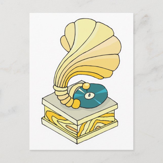 Postal tocadiscos (Anverso)