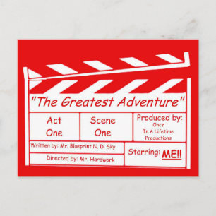 Postal ¡Toda Gran Aventura Necesita Una Estrella!