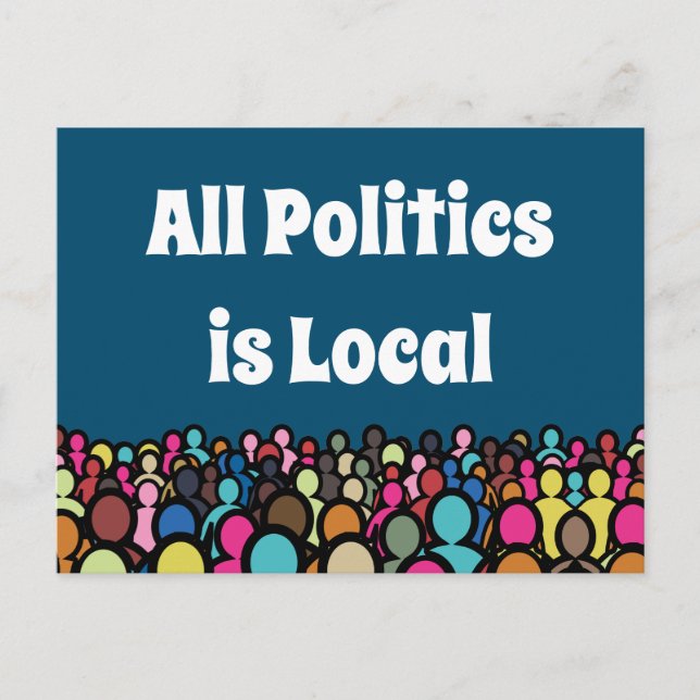 Postal Toda la política es local 2024 (Anverso)
