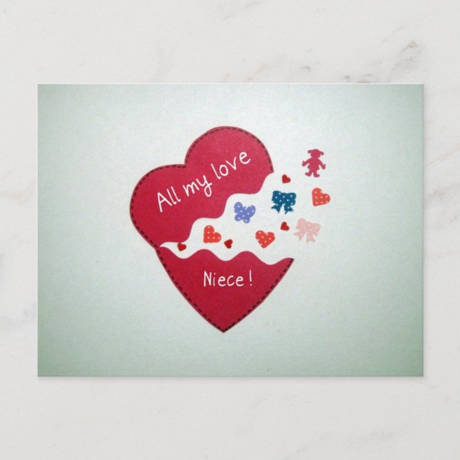 Postal ¡Toda mi querida sobrina! (Anverso)