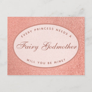 Postal Toda princesa necesita oro de una lechosa padrina