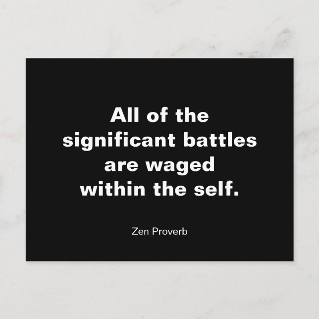 Postal Todas las batallas significativas (Anverso)