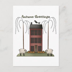 Postal Todas las bendiciones de Dem ・ Saludos de Otoño