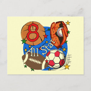 Postal Todas las camisetas y regalos de cumpleaños de Sta