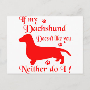 POSTAL TODAS LAS COSAS DACHSHUND