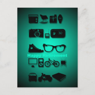 Postal Todas las cosas que te gustan los regalos de jubil