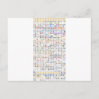 Postal Todas las emojis iPhone / iOS