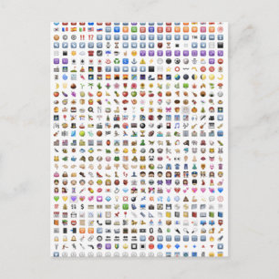 Postal Todas las emojis iPhone / iOS