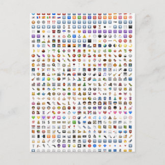 Postal Todas las emojis iPhone / iOS
