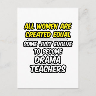 Postal Todas las mujeres son creadas iguales... maestros 