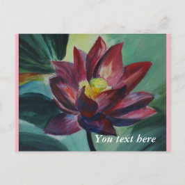 Postal Todas las ocasiones pintaron leal flor Postcard