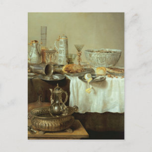 Postal Todavía del desayuno vida, 1638