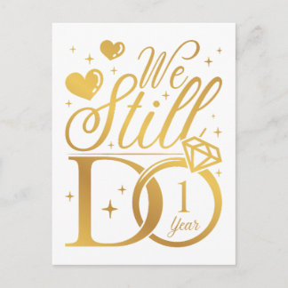Postal Todavía hacemos 1 año de aniversario de bodas