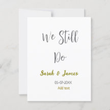 Todavía hacemos aniversario de bodas simple gris o