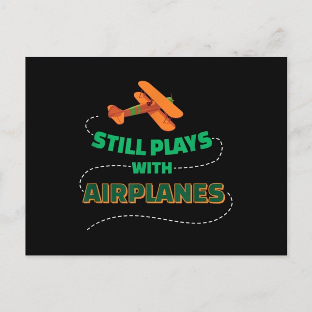 Postal Todavía juega con aviones (Anverso)