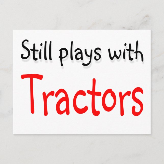 Postal Todavía juega con Tractores (Anverso)