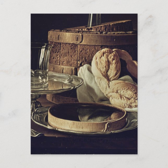 Postal Todavía la vida. El refrigerio (Anverso)