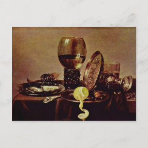 Postal Todavía La Vida, Por Heda, Willem Claesz.