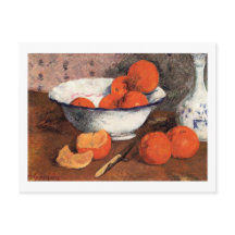 Todavía vida con los naranjas por Gauguin