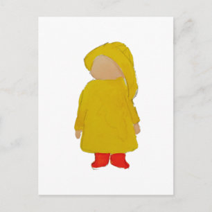 Postal Toddie Time April Showers Rainy Day Todd