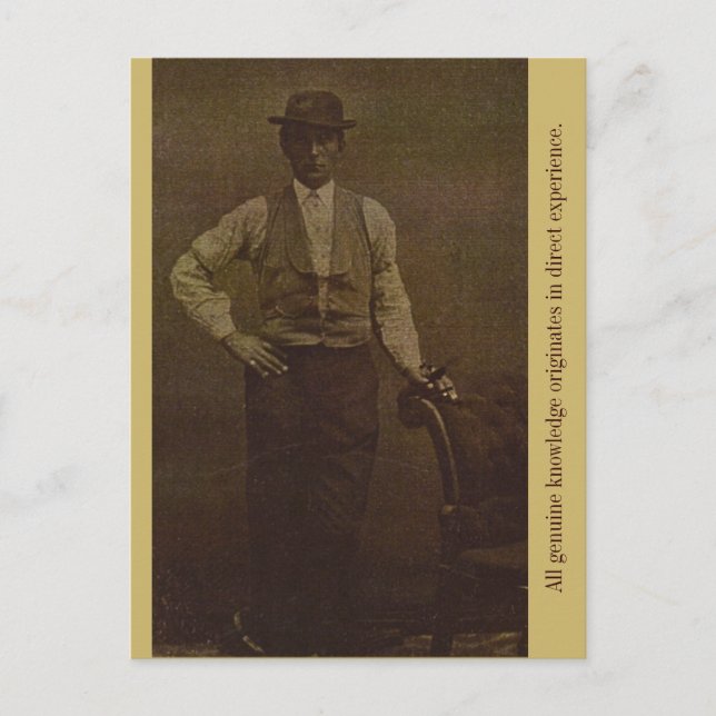 Postal Todo el conocimiento original se origina en direct (Anverso)