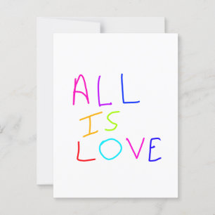 Postal Todo es amor arcoíris orgullo colorido LGBTQ gay j