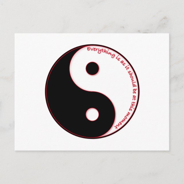 Postal Todo es como debería ser en este momento (Anverso)