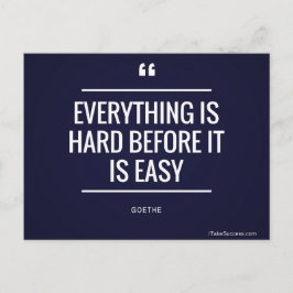 Postal Todo es difícil antes de que sea fácil cotizar