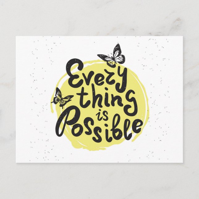 Postal Todo es posible (Anverso)