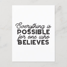 Postal Todo es posible para quien crea