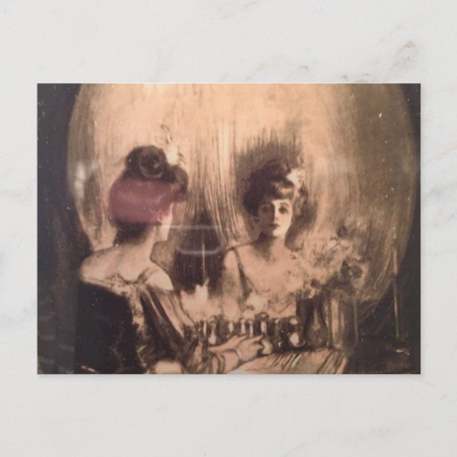 Postal Todo es vanidad Charles Allan Gilbert (Anverso)