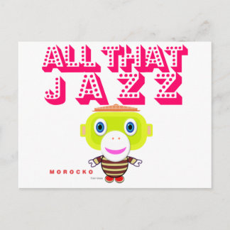 Postal Todo Ese Mono De Jazz-Cute-Marruecos