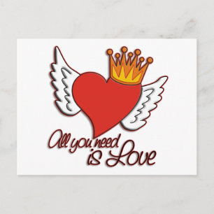 Postal Todo lo que necesitas es amor