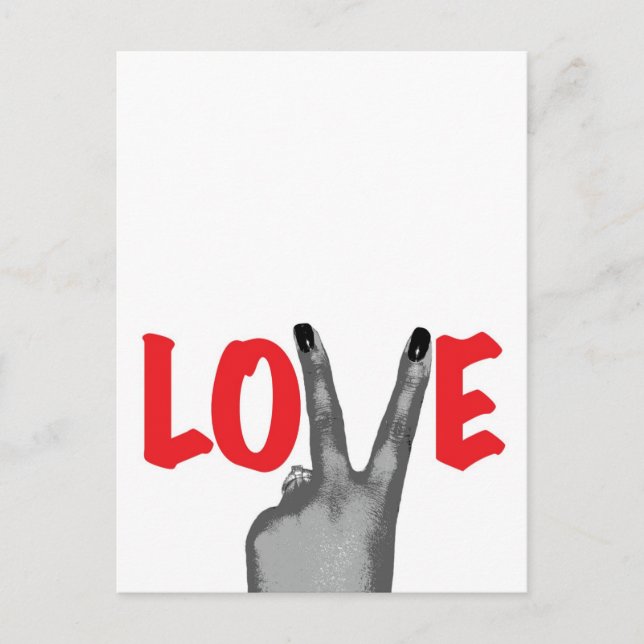 Postal Todo lo que necesitas es amor (Anverso)