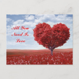 Postal Todo Lo Que Necesitas Es Una Postcarta De Amor