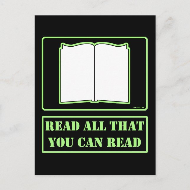 Postal Todo lo que puedas leer (Anverso)