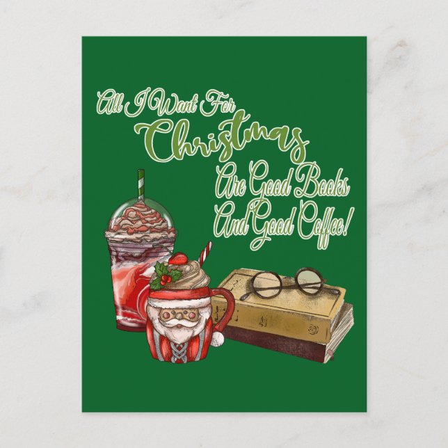 Postal Todo Lo Que Quiero De Los Navidades Son Buenos Lib (Anverso)